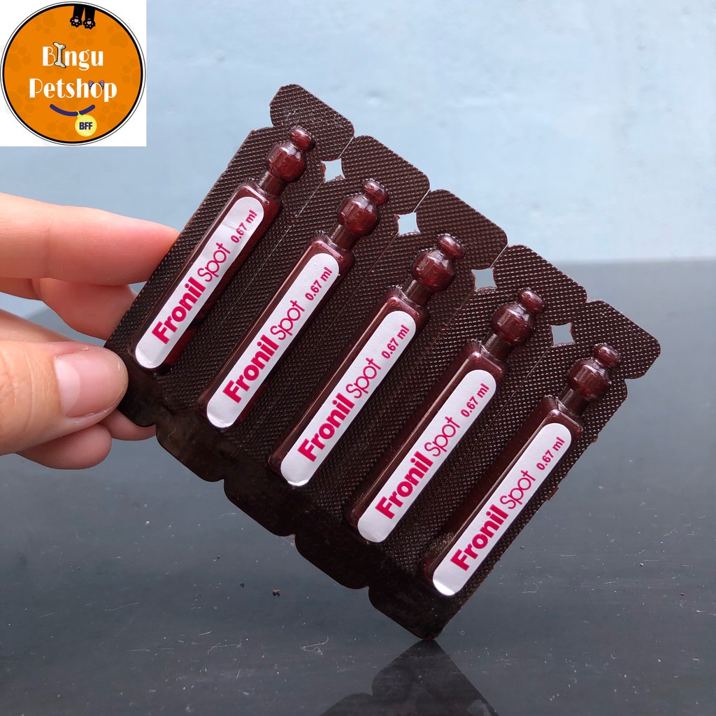 [HỘP 5 ỐNG ] Nhỏ Gáy Ngăn Ngừa Ve, Rận, Bọ Chét Chó Mèo Fronil Spot