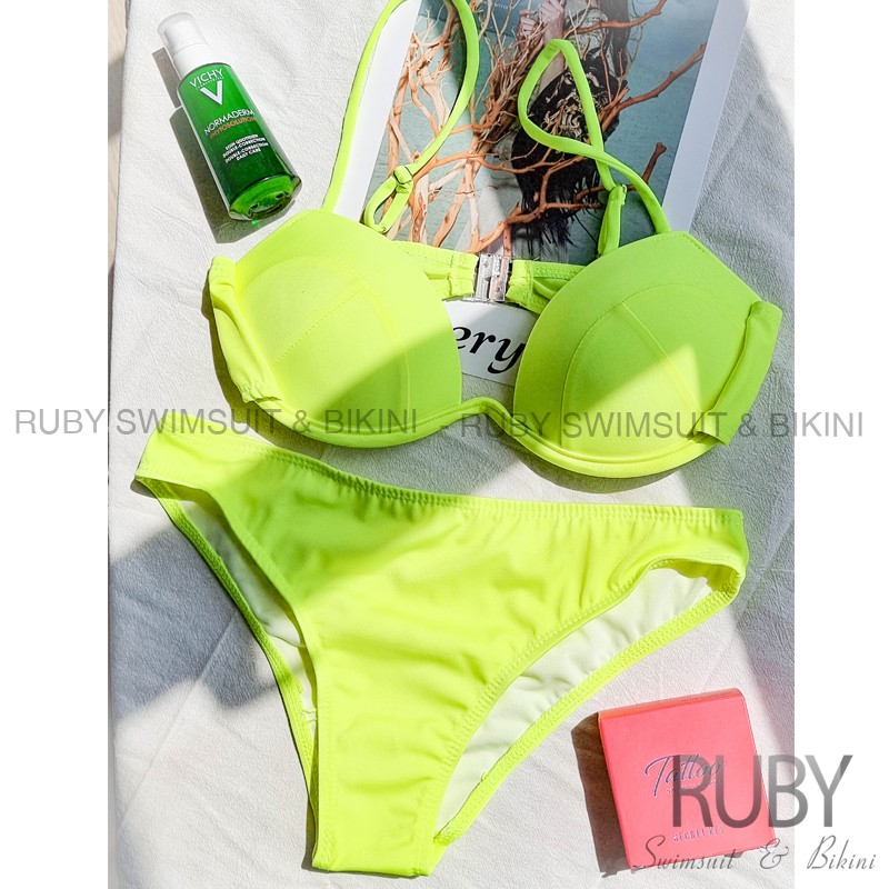 Bikini Đồ Bơi 2 Mảnh Gọng Cứng RUBY 4 Màu Nâng Ngực Freesize &lt;55kg R11