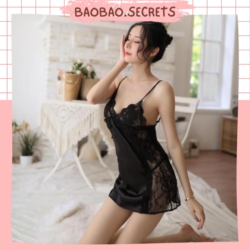 Váy đầm ngủ sexy đan ren quyến rũ Hanna.secrets