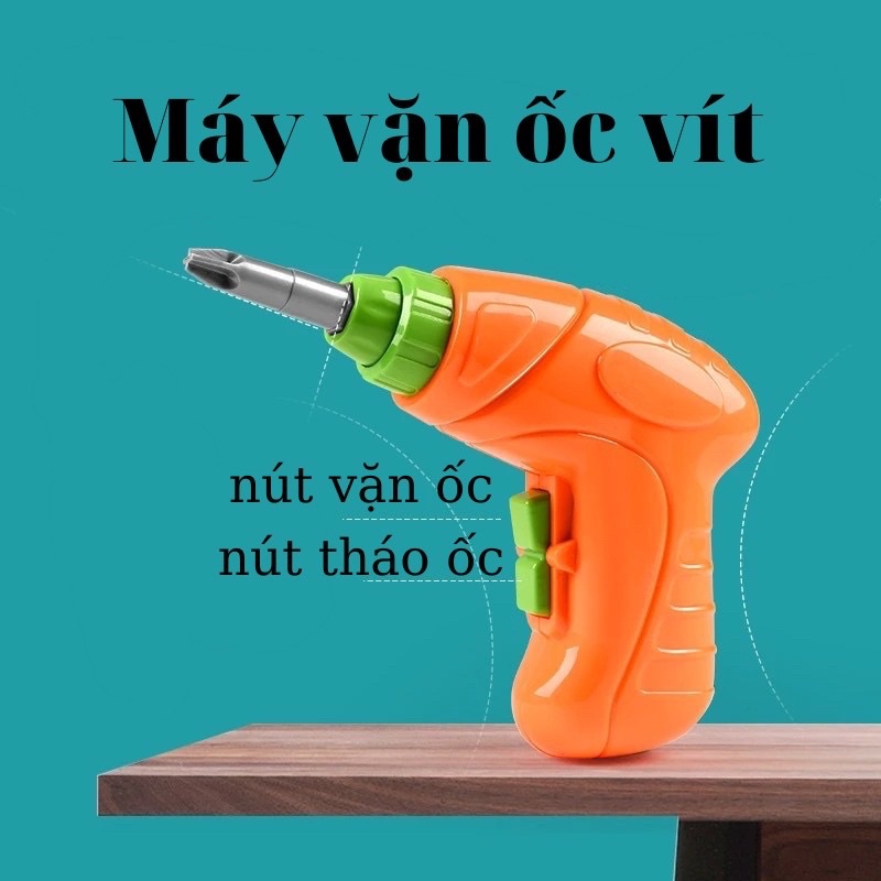 Đồ Chơi Máy Bắn Ốc Vít, Đồ Chơi Kỹ Sư Lắp Ráp Cho Bé Từ 2 Tuổi