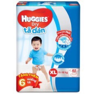 Tã dán Huggies M76/ L68/XL62mẫu mới nhất (shop chuongvang)