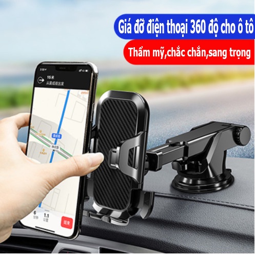 Giá đỡ điện thoại xoay 360 độ dành cho ô tô,sử dụng cho mọi loại điện thoại