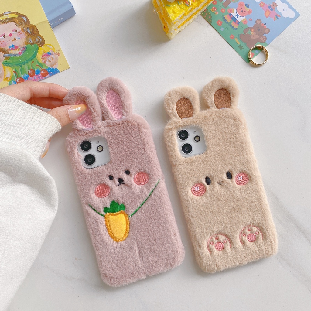 Ốp Điện Thoại tpu Mềm Tai Thỏ Cho iphone 12 pro max 11 pro max xs max xr x 7 8 plus