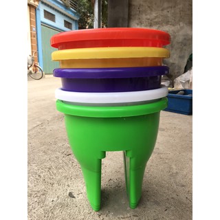 chậu kẹp lan can các màu KT 28cm