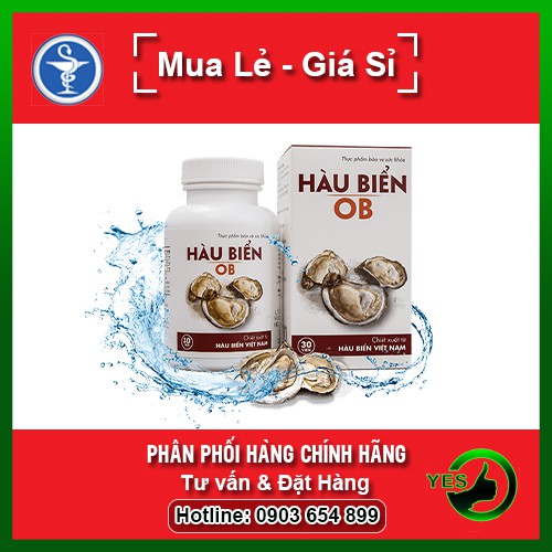 Tinh Chất Hàu Biển OB Hộp 30 Viên - Tăng Sức Mạnh, Khỏe Tinh trùng