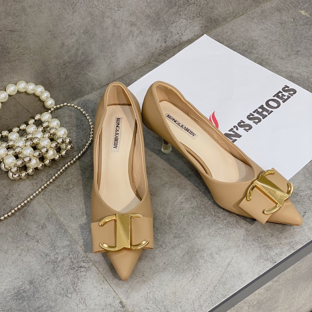 Min's Shoes - Giày Gót Nhọn Da Mềm Cao Cấp NC59