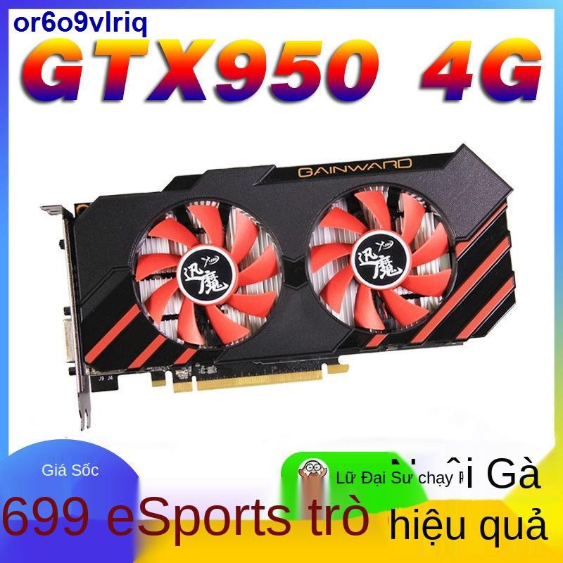 □▽Card đồ họa Xunmo GTX960 màn hình độc lập 4G 750Ti card đồ họa game chọi gà 950 máy tính để bàn tương thích 2G độc lập