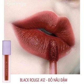 Son Kem Lì Black Rouge Air Fit Velvet Tint màu a12 đỏ nâu