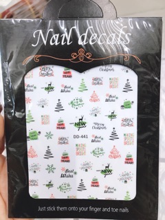 Sticker dán móng tay chân mã dd446