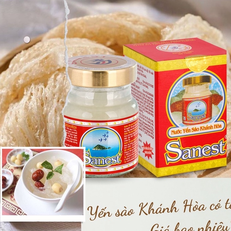 [CHÍNH HÀNG] Yến sào Khánh Hoà Sanest Lọ cô đặc 70ML