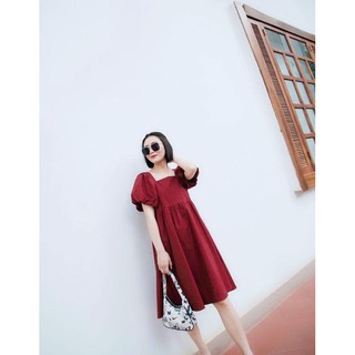 Molan Dress - Đầm babydoll tay phồng 2 màu