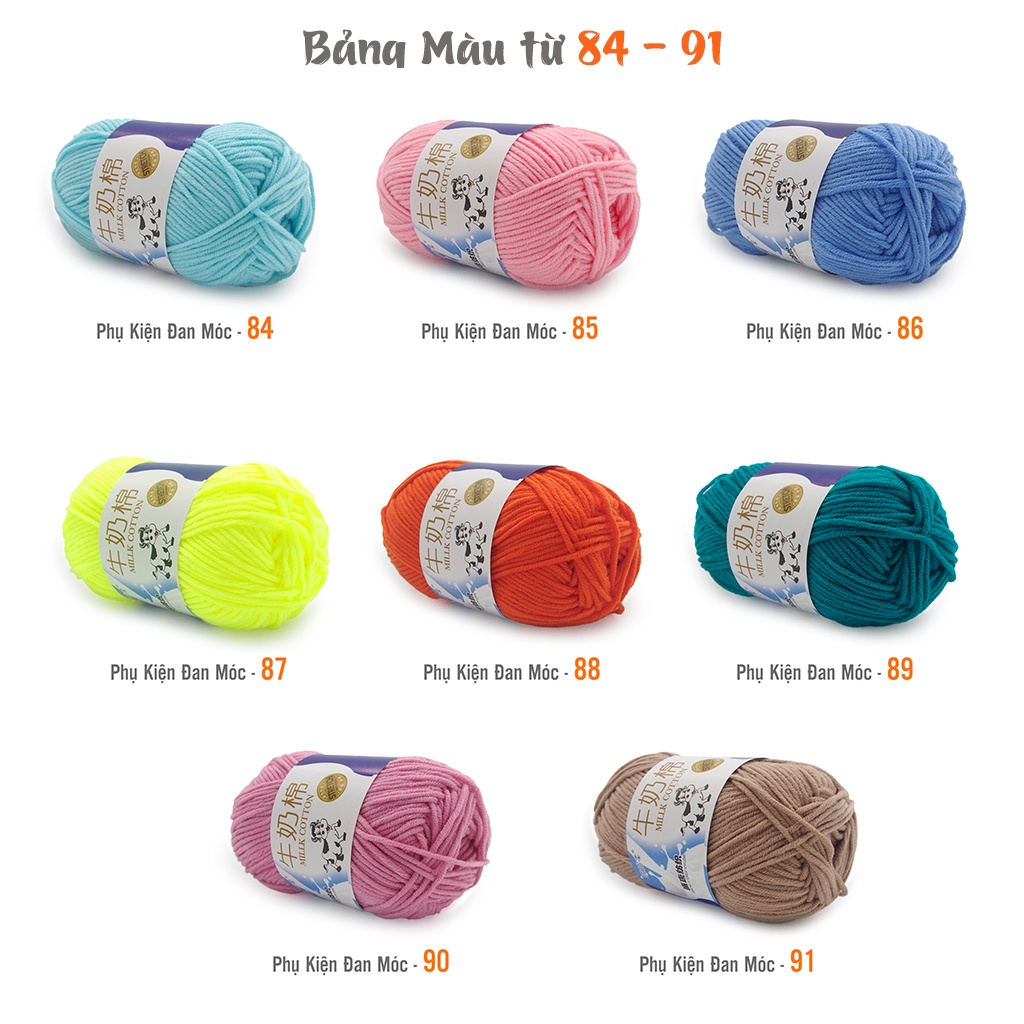 Len Milk Bò 50 gam (mã 84 -91)