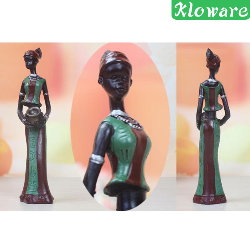 Đồ trang trí nhân vật cô gái châu Phi 7 inch