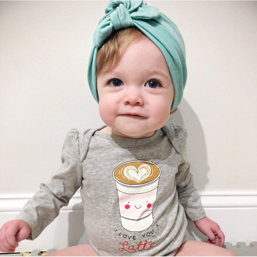 Mũ beanie cotton mềm mại hình nơ cỡ lớn sành điệu dành cho bé gái