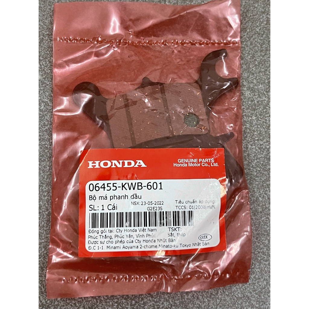 Bố thắng đĩa trước xe Future mập Future led 125 hàng chính hãng 06455KWB601