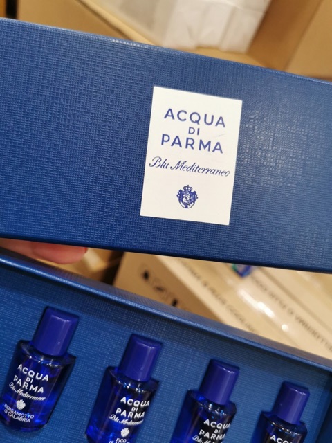 Set Bộ Nước Hoa Acqua Di Parma Blu Mediterraneo mini 5 chai | Thế Giới Skin Care