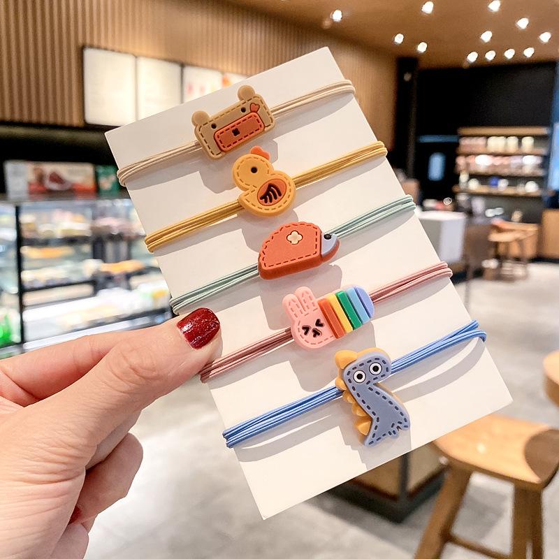 PVN50631 Dây Buộc Tóc Cao Su Co Giãn Đính Hình Dễ Thương Cho Bé Giá Rẻ