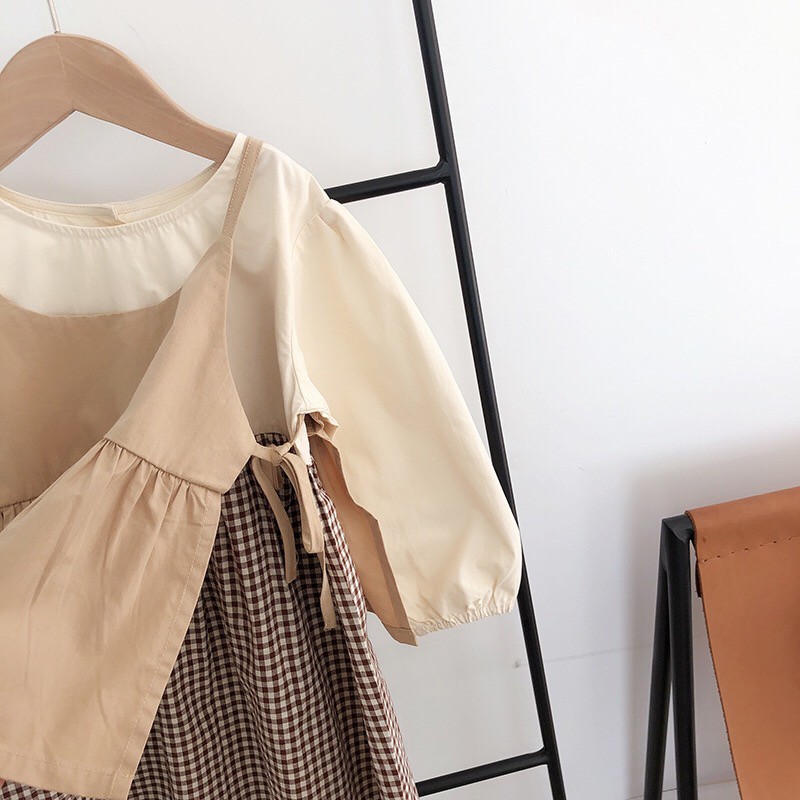 Set đầm bé gái kiểu Nhật