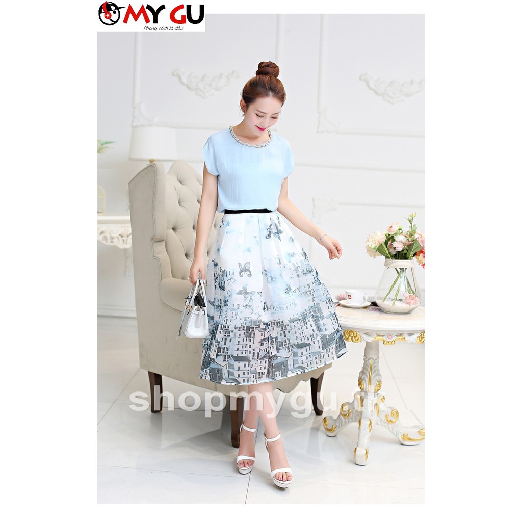 Chân váy cao cấp thời trang mới V39 - Họa tiết 2