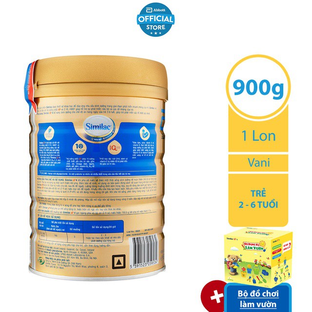 Sữa bột Similac 4 900g Gold Label