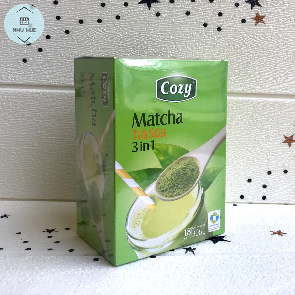 Trà sữa Cozy Matcha 3in1 (hộp 18 gói x 17g)