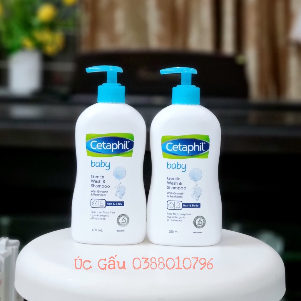 Sữa tắm Cetaphil Úc 400ml, 230ml cho bé từ sơ sinh