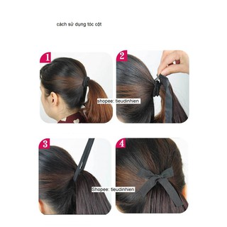 Tóc giả - tóc cột xoăn 48cm (video kế) XJ41