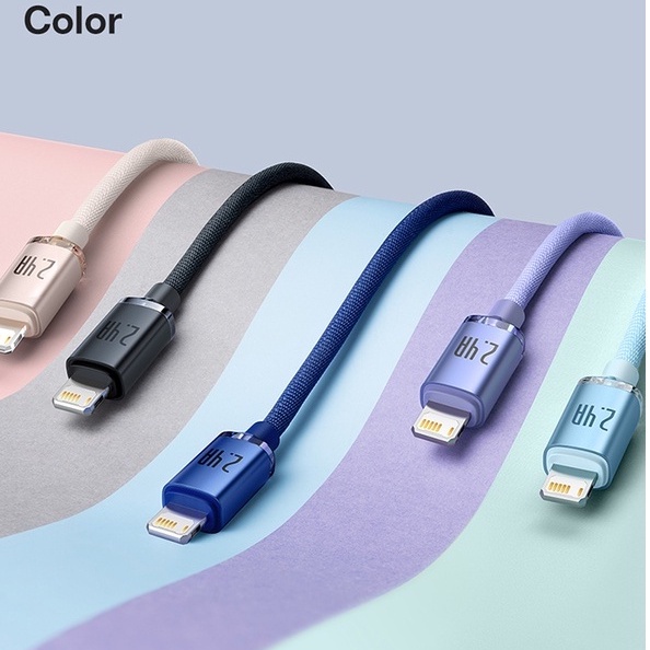Dây Cáp Sạc Nhanh Baseus 2.4A Cho iPhone 14 13 12 Pro Xs Max X Xr 8 7 Plus