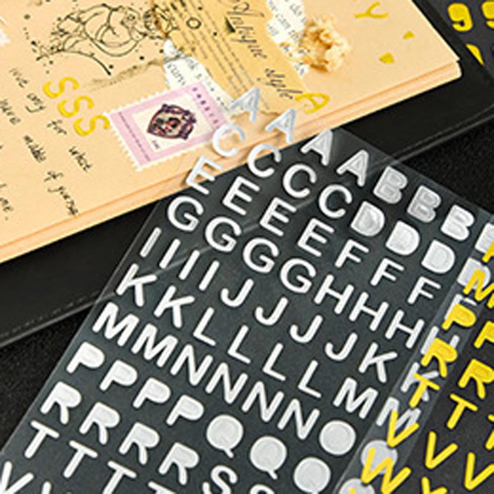 AUGUSTINA 1 Tờ Sticker Số Dán Trang Trí Sổ Tay DIY