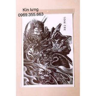 Hình xăm dán kín lưng