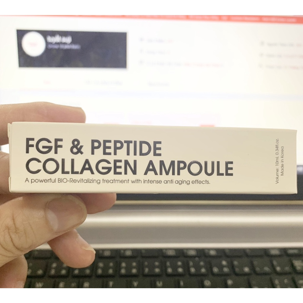 Tinh Chất FGF &amp; Peptide Collagen Thu Nhỏ Lcl - Căng Bóng - Chống Lão Hoá 10ml