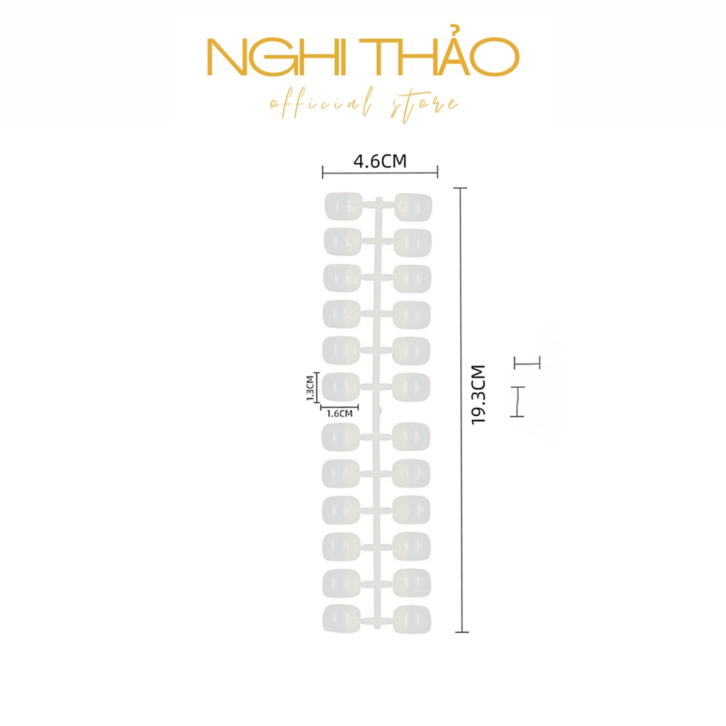 Móng mẫu vuông tập vẽ form Hàn Quốc NGHI THẢO