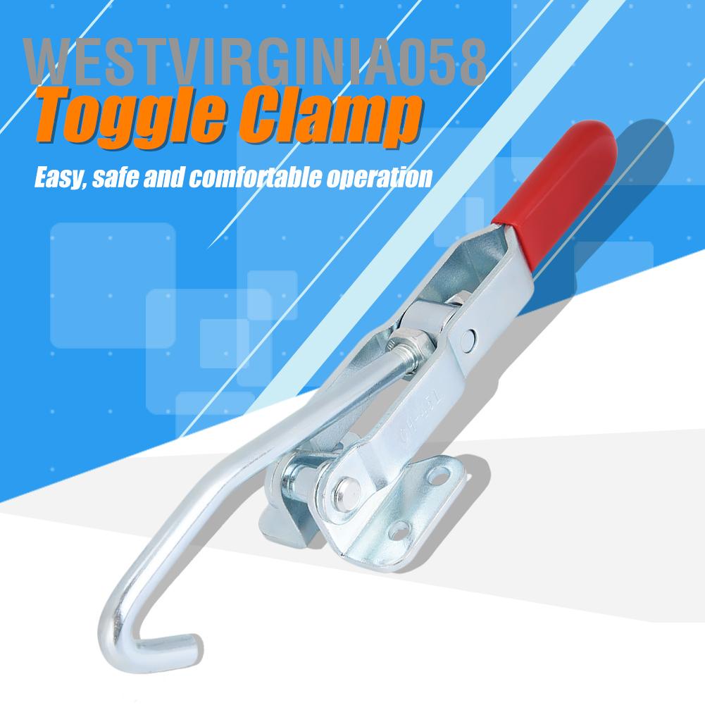 Westvirginia058 180KG Iron Galvanized Quick Fixed Toggle Clamp Handle Hand Tool Latch Type