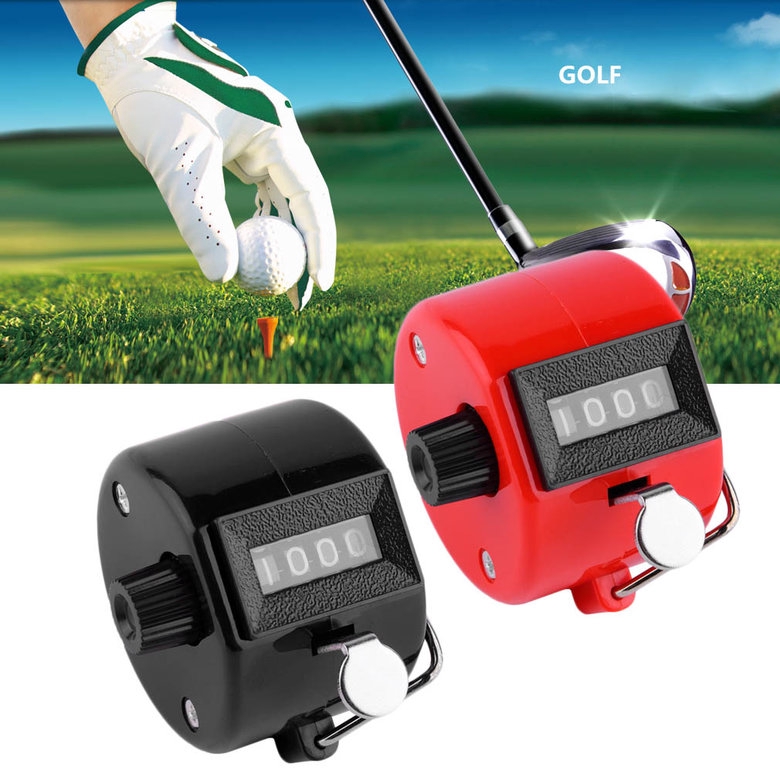 Máy đếm Tally cầm tay dạng bấm 4 số dùng khi chơi golf PK