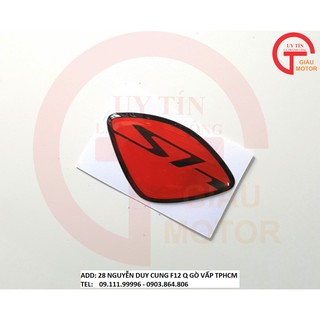 LOGO DÁN MẶT NẠ SH Ý MÀU ĐỎ DÀY DẶN