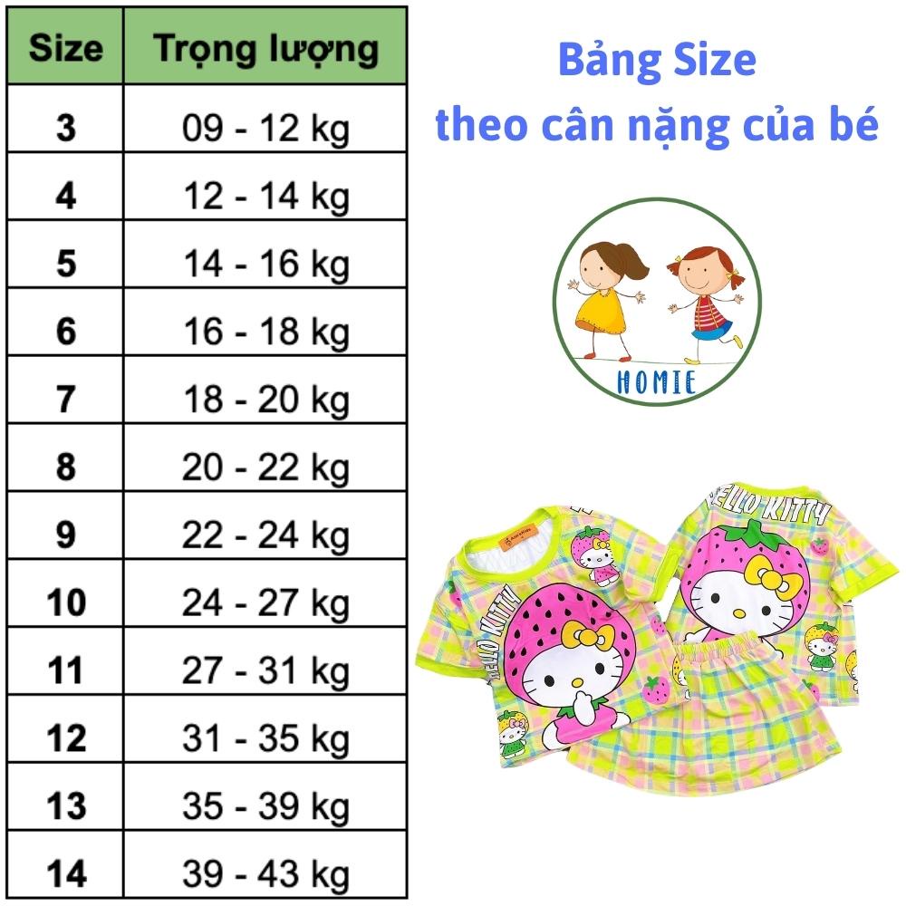 Váy Cho Bé Gái Set Áo Váy Đầm Liền Quần Thun Lạnh 3D Dễ Thương Size Nhí Đại 9-43 Kg In Hình Hot Trend Homie Kids