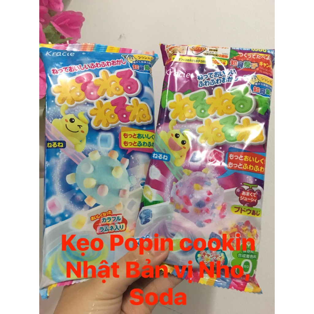 Combo 2 hộp Kẹo Popin Cookin Làm Kem / sushi /cơm bento /mỳ ramen/ soda /nho ăn được