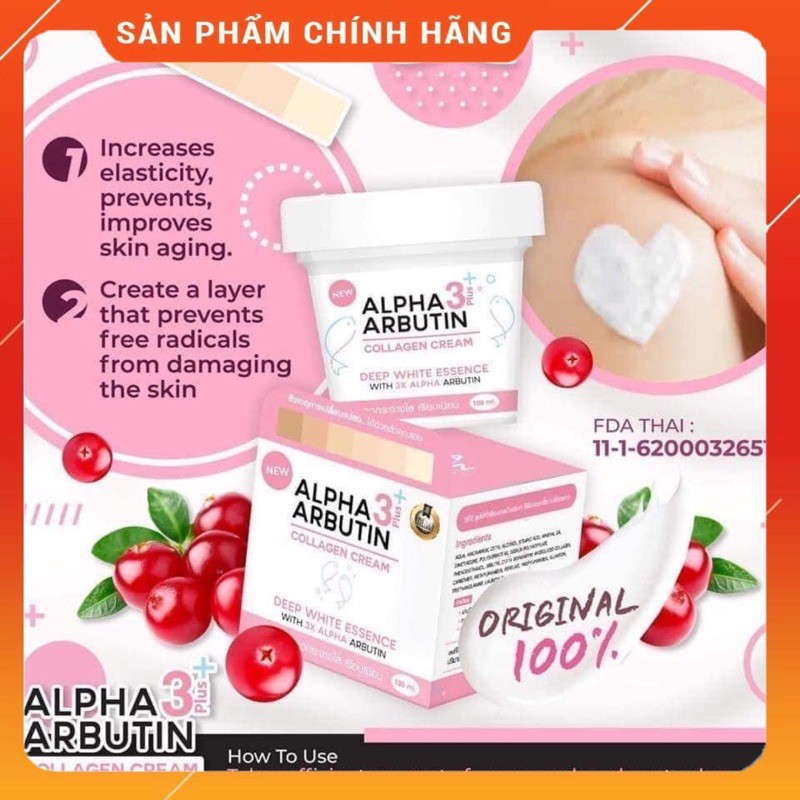 ☁️💧 Kem Body Lotion Alpha Arbutin 3 Plus + Dưỡng Trắng Da Thái Lan 🇹🇭