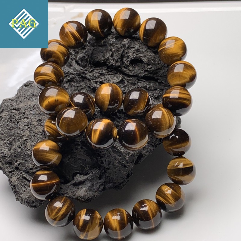 Vòng Tay Đá Phong Thủy Mắt Hổ Nâu Vàng - Tặng Hộp Đựng Cao Cao Cấp | BigBuy360 - bigbuy360.vn