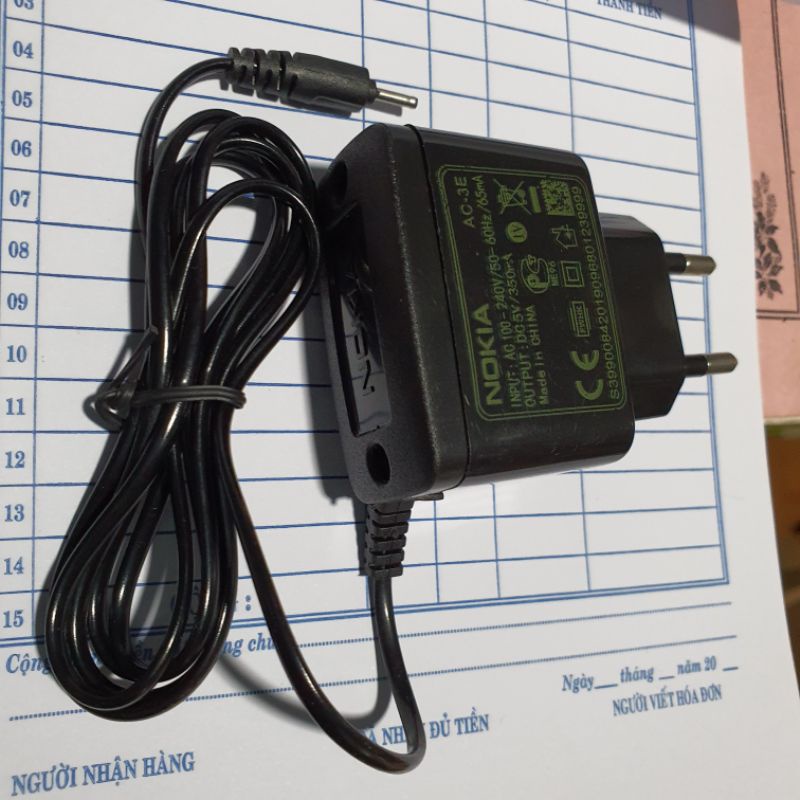 Sạc Nokia 1280 , Nokia 1202, sạc chân kim