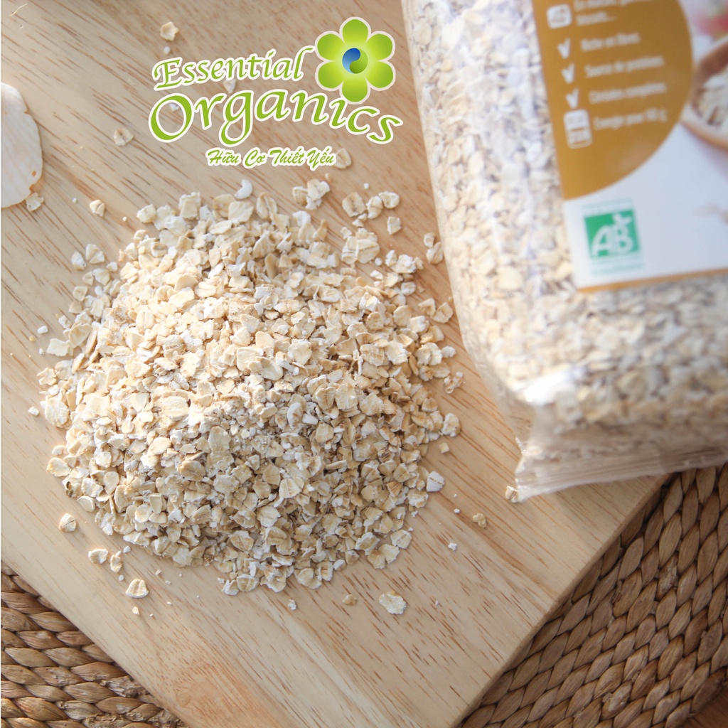 Yến mạch hữu cơ cán dẹp organic rolled oats Markal 500g - Ngũ cốc yến mạch giảm cân cho mẹ, ăn dặm cho bé