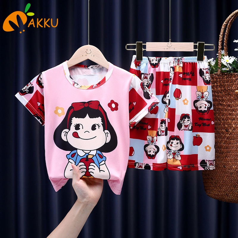 Bộ Đồ Ngủ Kiểu Công Chúa In Hình Pikachu Doraemon Dễ Thương Cho Bé Gái