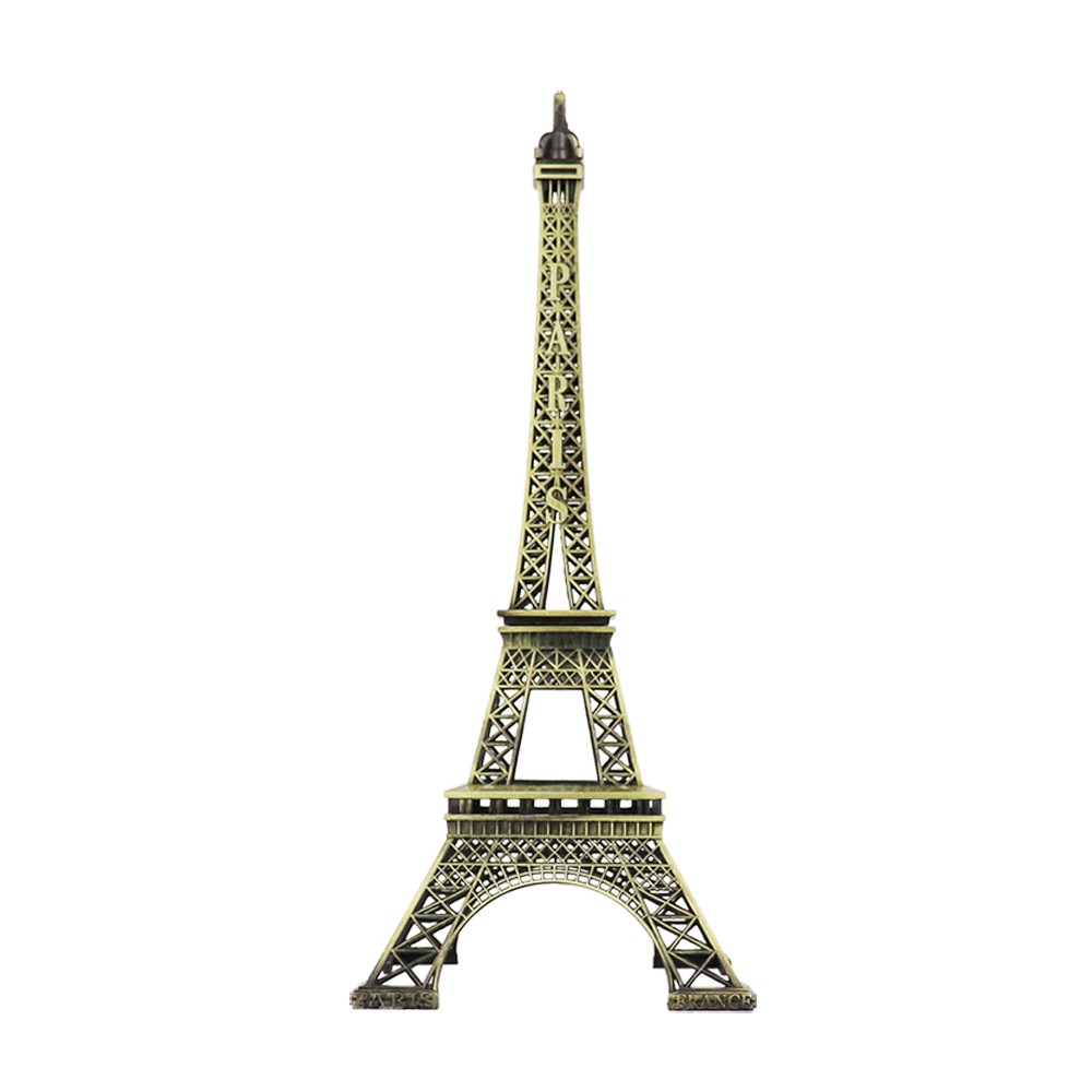 Mô hình tháp Eiffel trang trí có đồng hồ