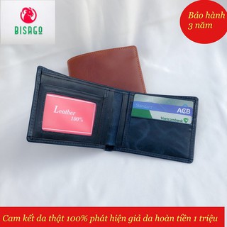 [ HÀNG CAO CẤP ] Bóp/ Ví Nam Da Bò Sáp Pullup Phong Thủy