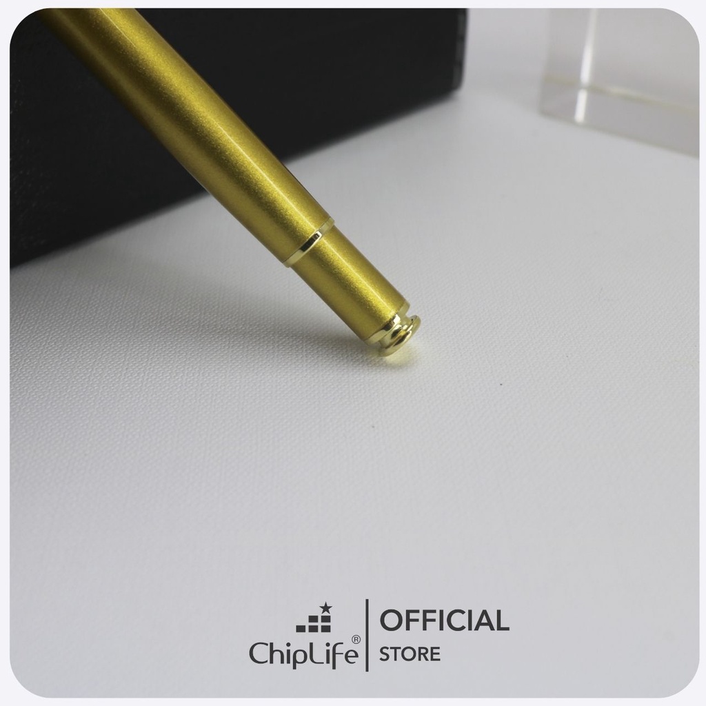 Bút ký cao cấp CHIPLIFE P027VV vàng - Ngòi 0.5mm mực xanh