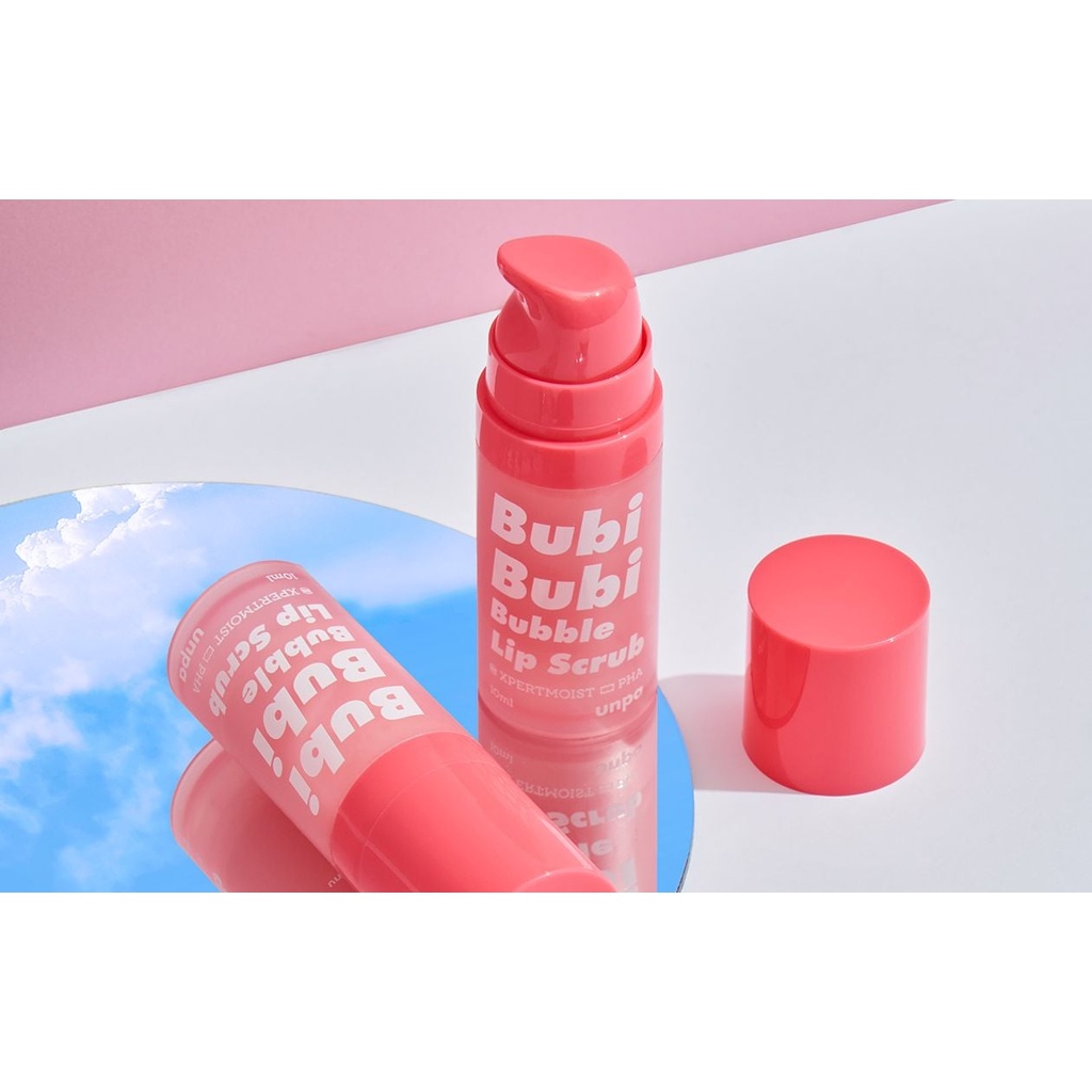 Gel Sủi Tẩy Tế Bào Chết Siêu Mềm Môi Unpa Bubi Bubi Bubble Lip Scrub