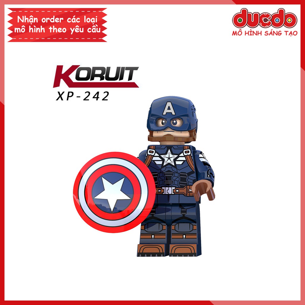 Minifigures các mẫu nhân vật Captain America tuyệt đẹp - Đồ Chơi Lắp Ghép Xếp Hình Mini Mô hình Iron Man KORUIT KT1031