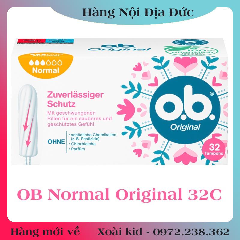 [CÓ CHE TÊN] Băng vệ sinh Tampon Ob - Hàng Nội Địa Đức