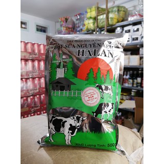 Thùng Bột sữa nguyên kem HALAN con bò đỏ 500g * 30gói