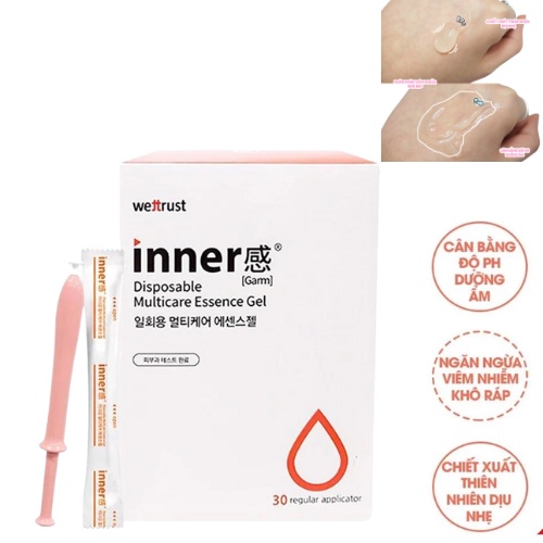 [1 Que] Đũa Thần Dưỡng Ẩm, Se Khít Vùng Kín Wettrust Disposable Multicare essemve gel